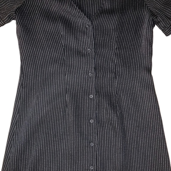 Urban Renewal Button Front Striped Mini Dress - Picture 3 of 7